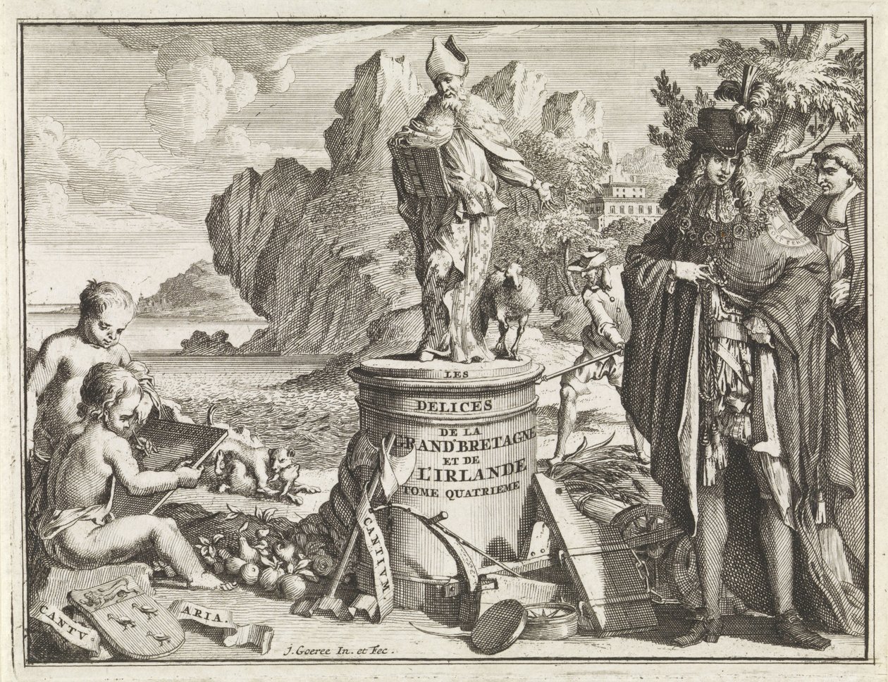 Voetstuk met de heilige Thomas Becket door Jan Goeree