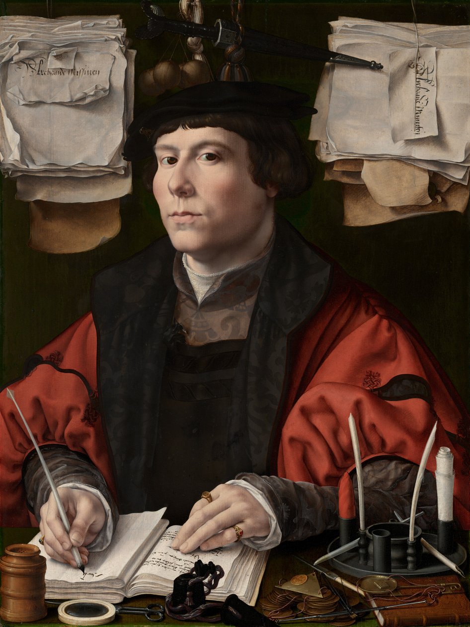 Portret van een man, mogelijk Jan Snoeck door Jan Gossaert