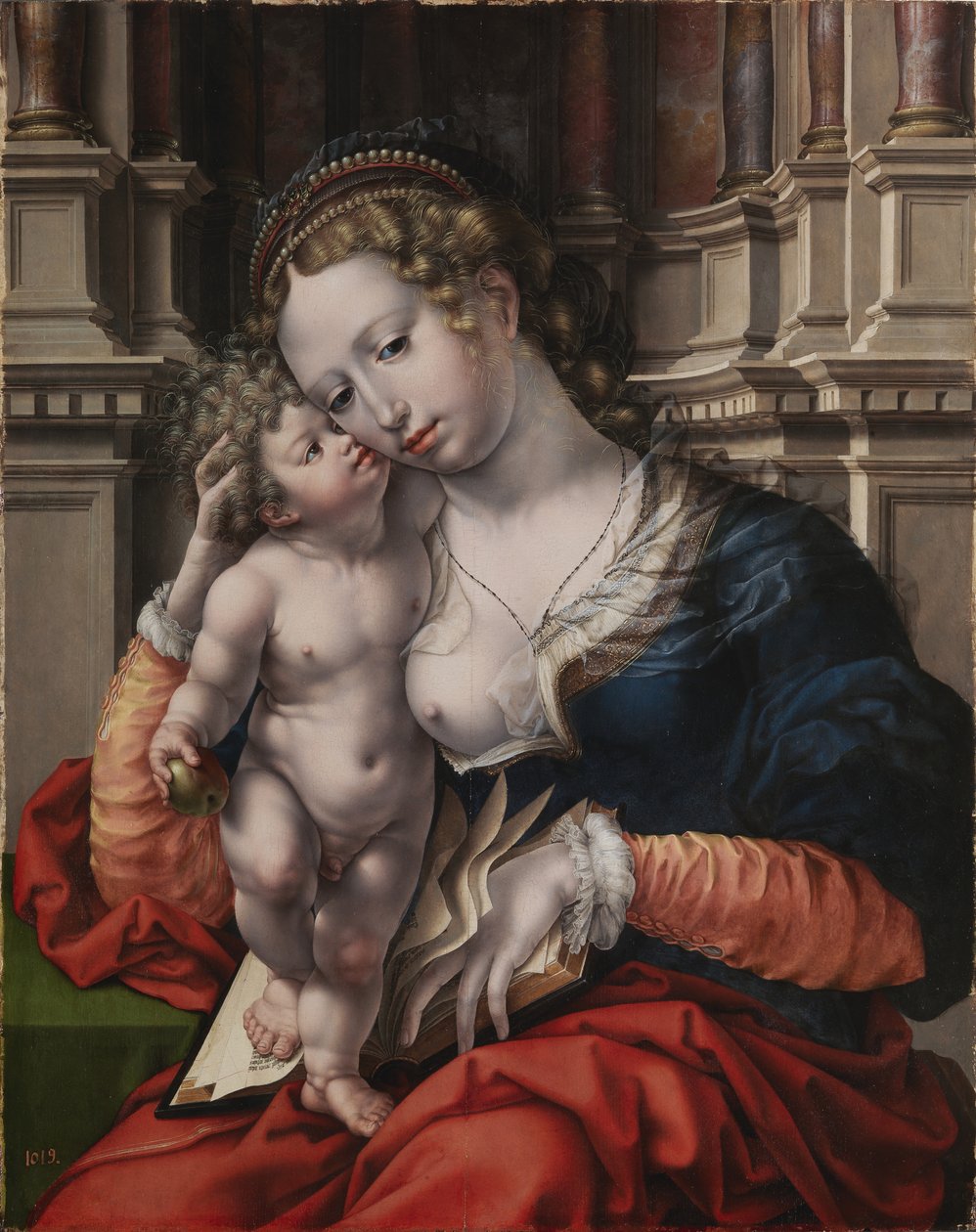 Maagd en kind door Jan Gossaert
