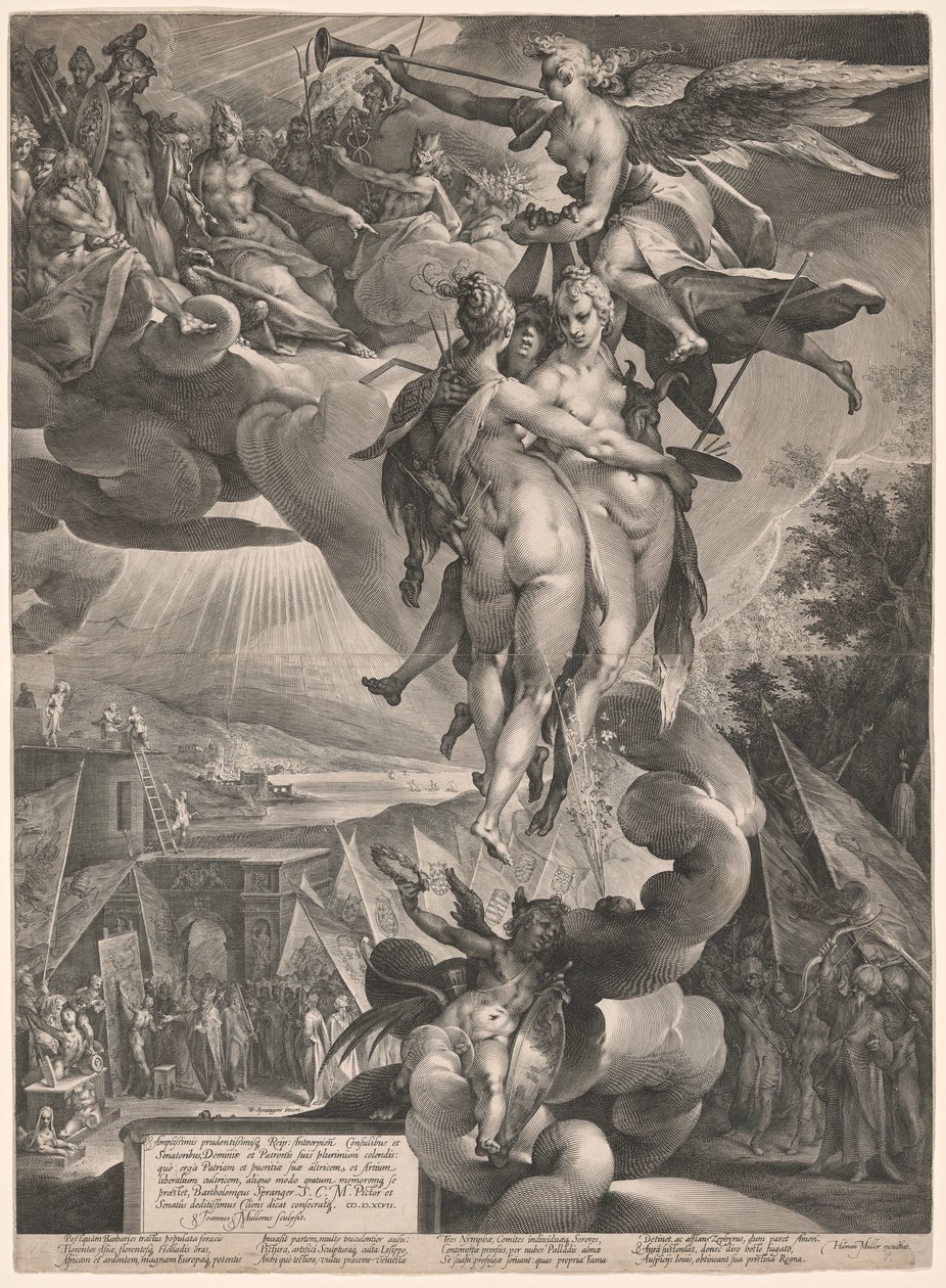 Apotheose van de Kunsten door Jan Harmensz. Muller