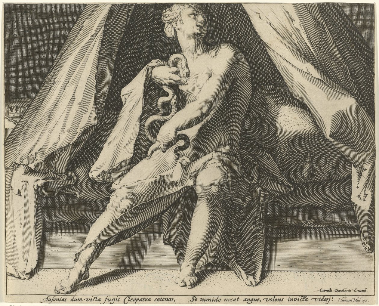 Dood van Cleopatra door Jan Harmensz. Muller