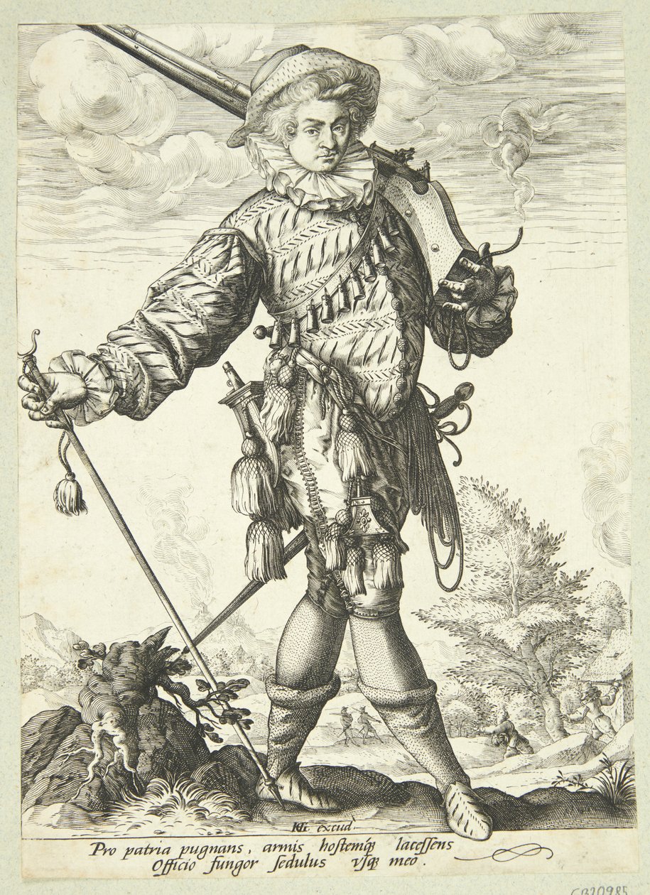 Officier met Twig door Jan Harmensz. Muller