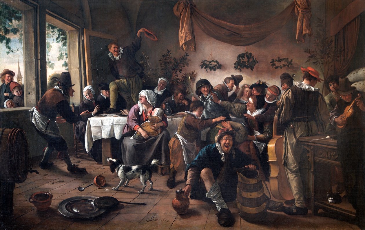 Een Bruiloftsfeest door Jan Havicksz. Steen