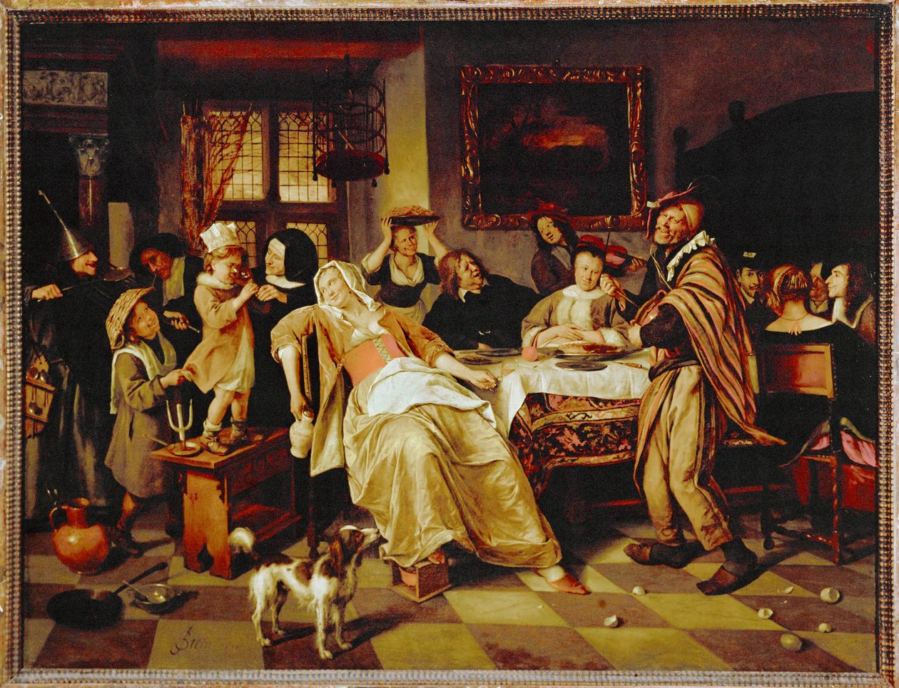 Feest van de Twaalfde Nacht taart door Jan Havicksz. Steen