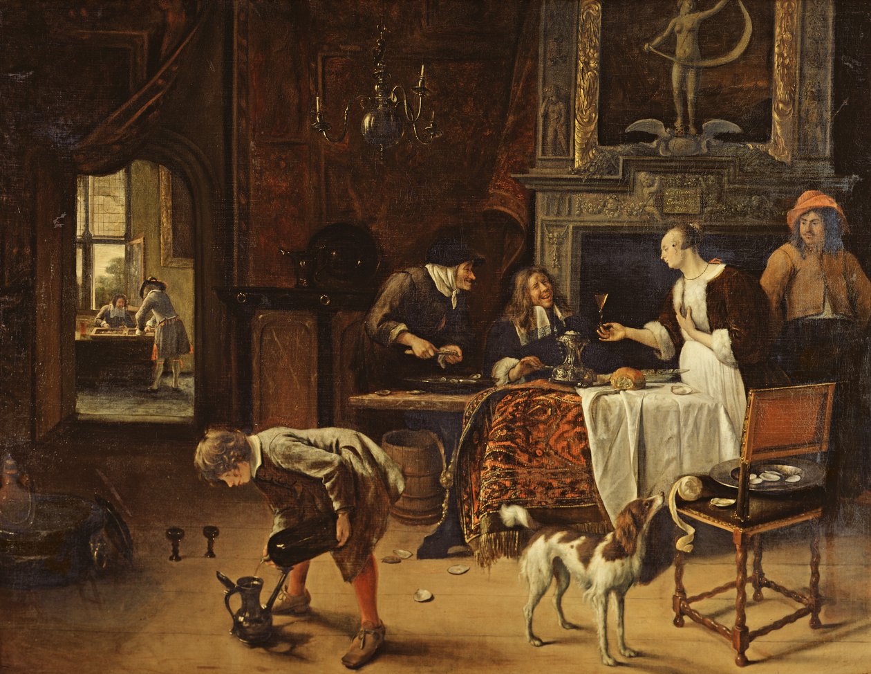 Gemakkelijk gekomen, gemakkelijk gegaan, 1661 door Jan Havickszoon Steen