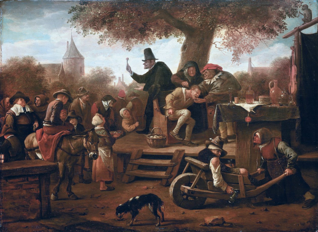 De kwakzalver door Jan Havickszoon Steen