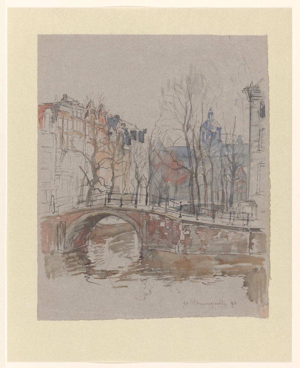 De Warmoesgracht door Jan Hoynck van Papendrecht