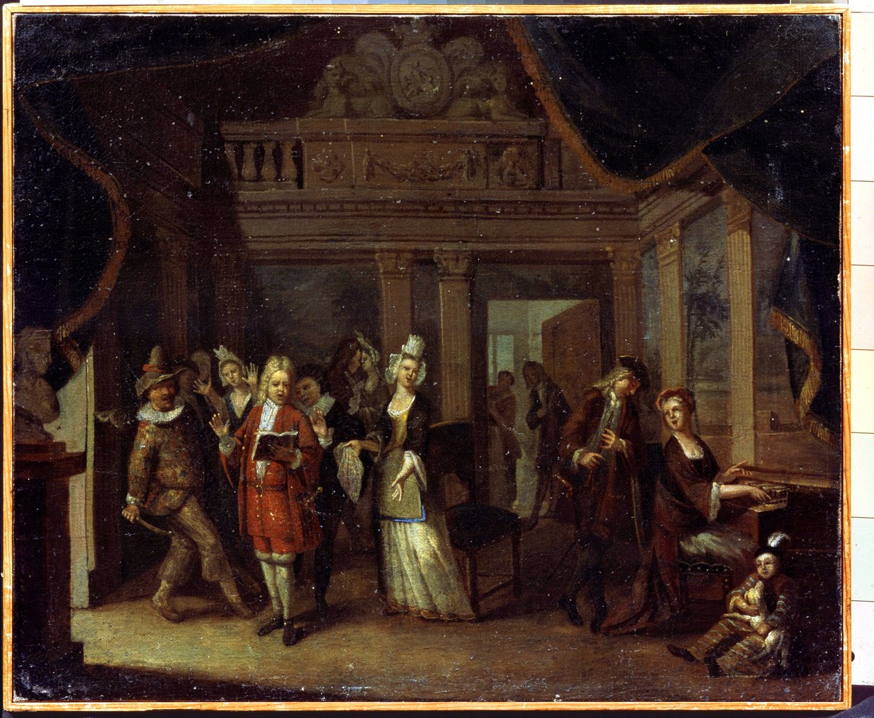 Privéconcert. Een huisconcert. door Jan Josef the Elder Horemans