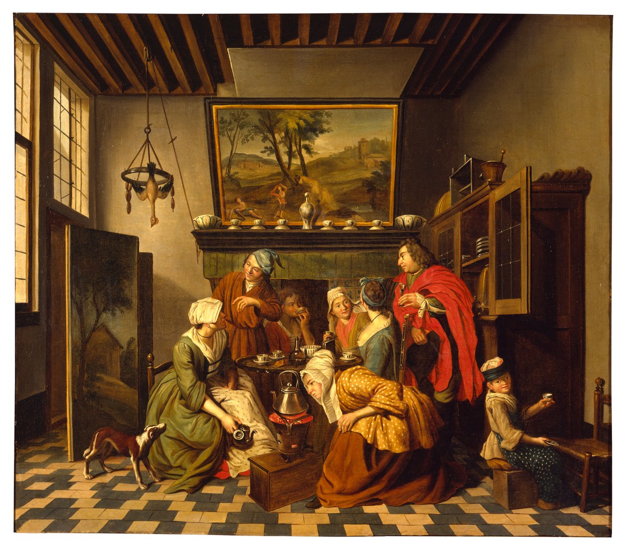 Theetijd door Jan Josef the Younger Horemans