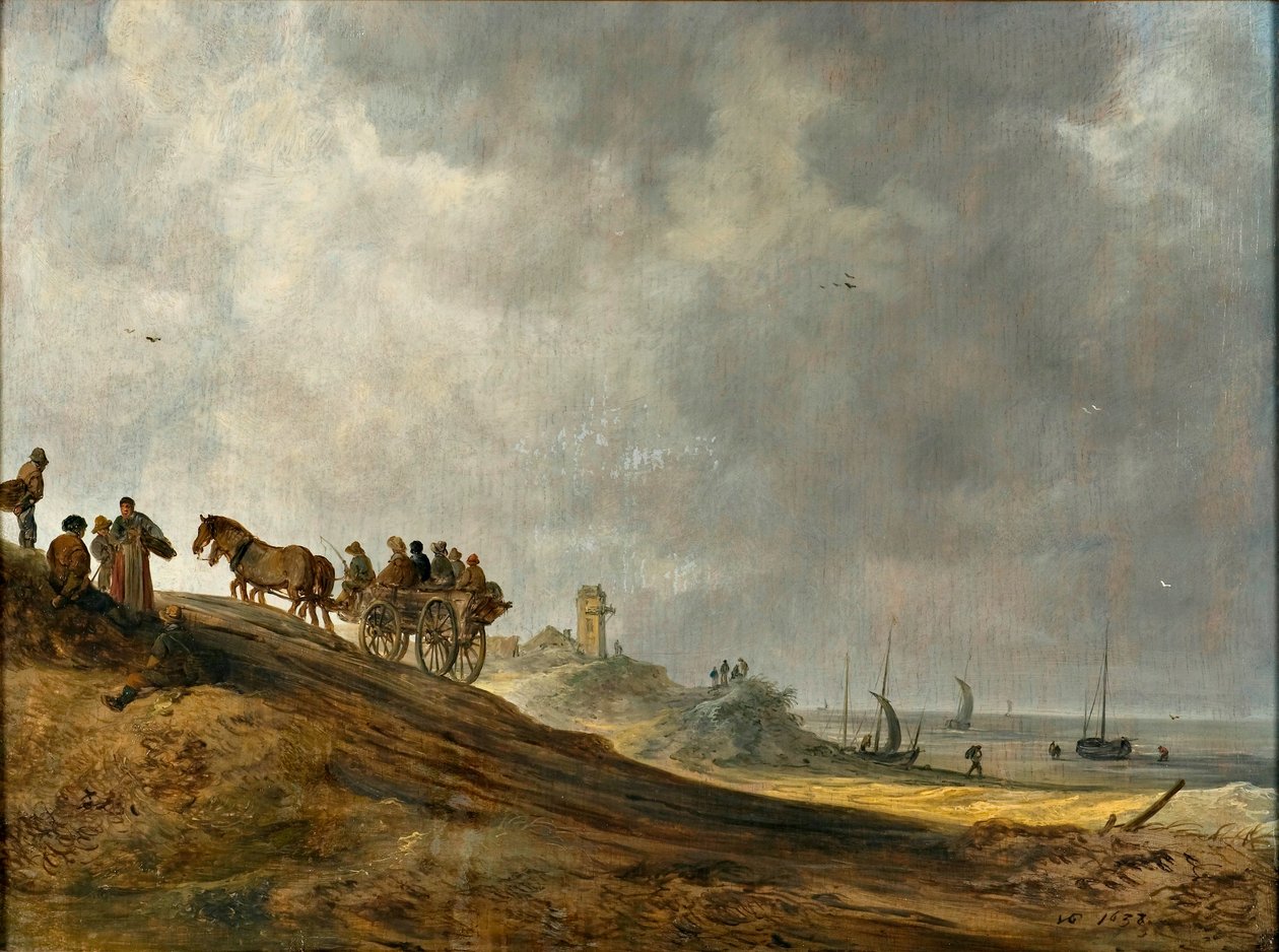 Strandbeeld door Jan Josephsz van Goyen