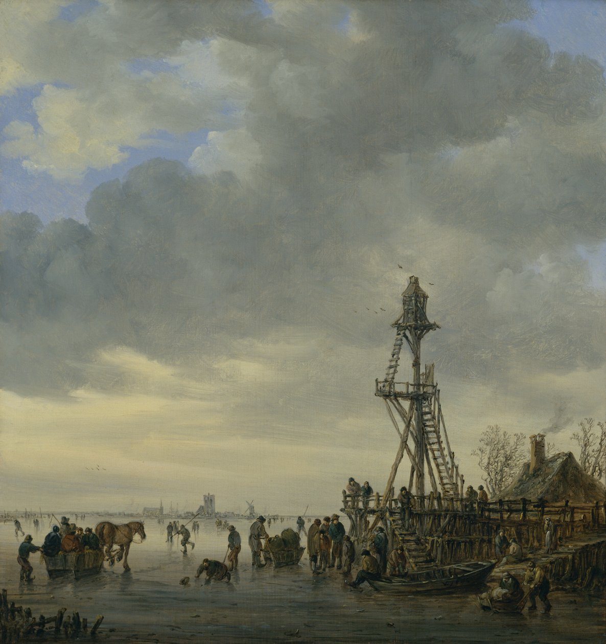 De aanlegsteiger door Jan Josephsz van Goyen