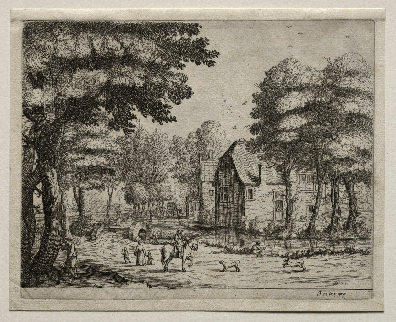 De Stenen Brug door Jan Josephsz van Goyen