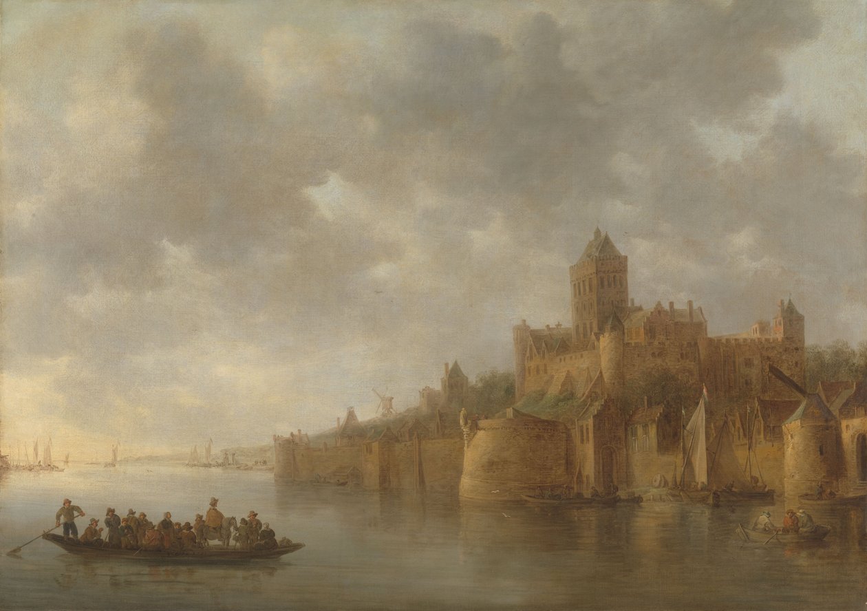 The Valkhof in Nijmegen door Jan Josephsz van Goyen