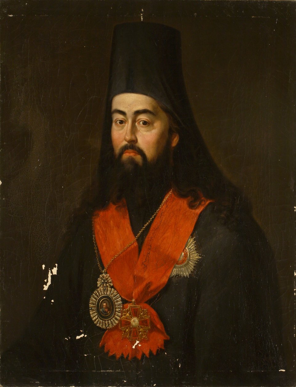 Portret van Aartsbisschop Pavel Ponomarev van Rostov en Jaroslavl 1745-1806, 1836 door Jan Ksawery Kaniewski