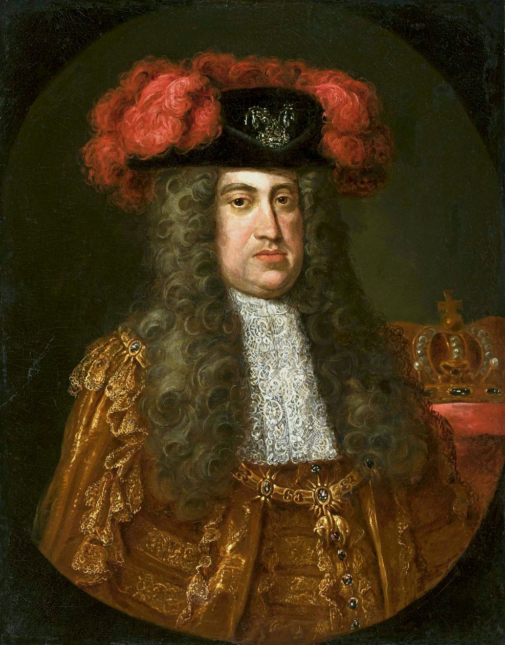 Portret van keizer Karel VI Habsburg (1685-1740) met de Orde van het Gulden Vlies door Jan Kupecký