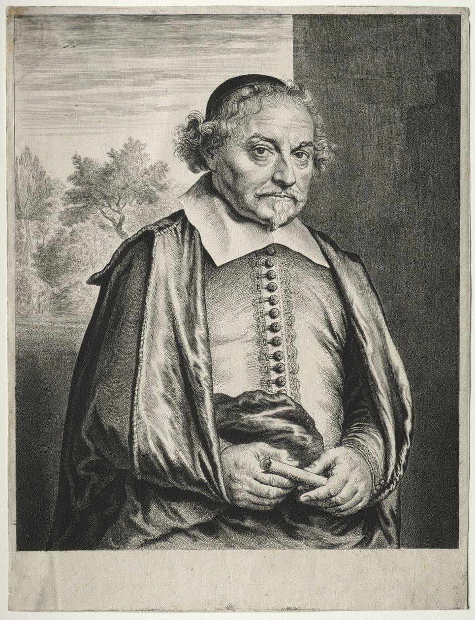 Justus Vondel door Jan Lievens