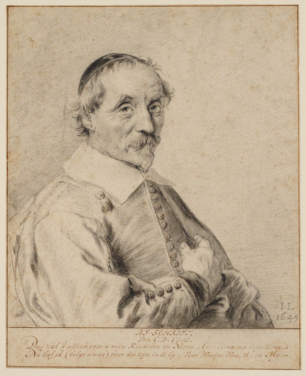 Portret van Cornelis Dircksz Cool (ca. 1593-1669) door Jan Lievens