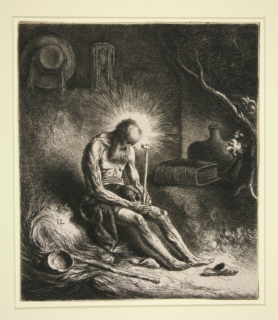 Sint Hiëronymus in boetedoening door Jan Lievens