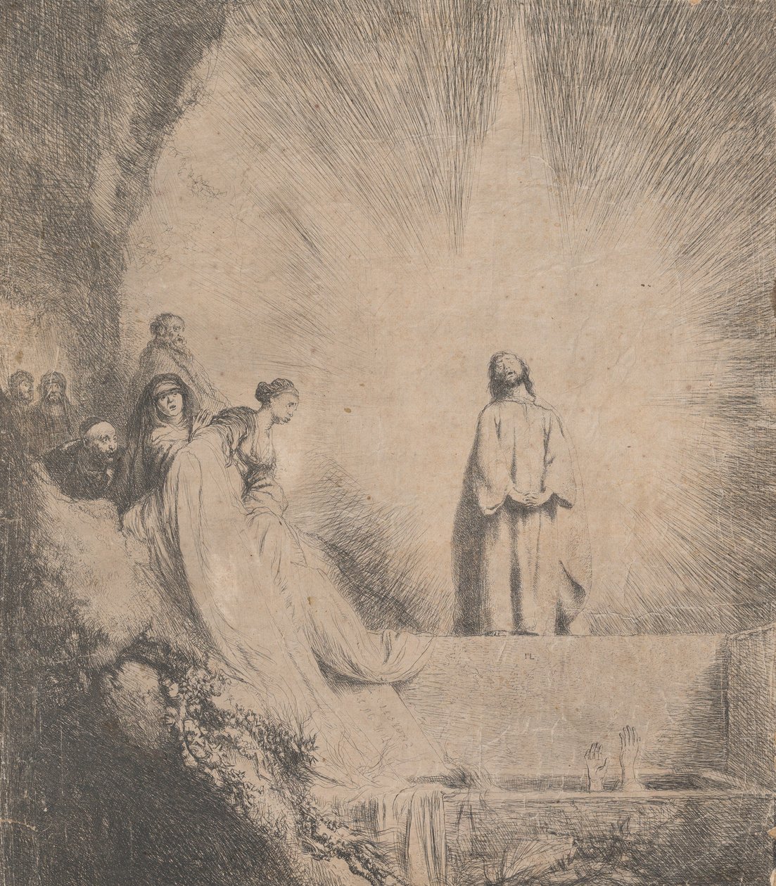 De Opstanding van Lazarus, 1620-74 door Jan Lievens