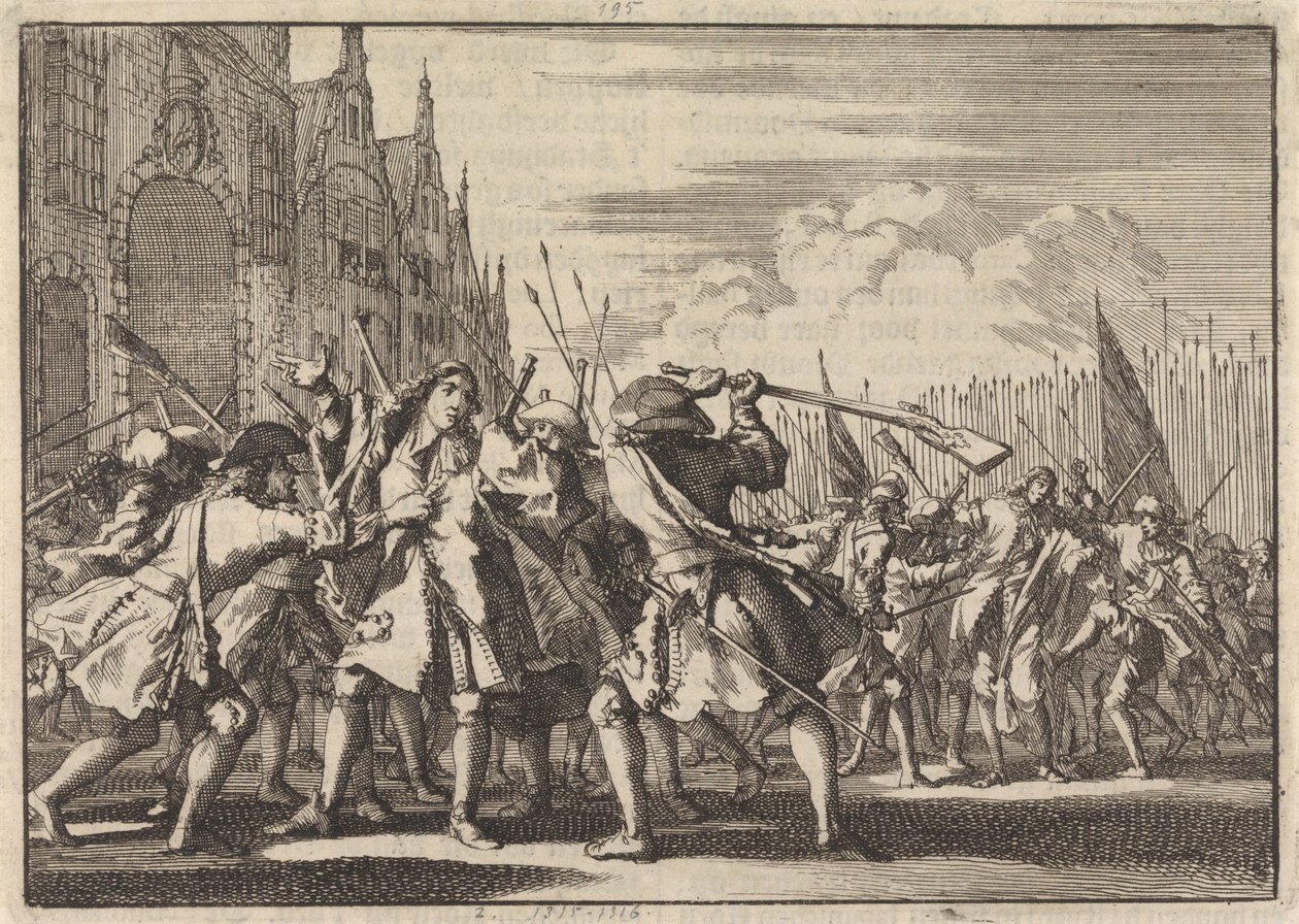 Moord op de gebroeders De Witt, 1672 door Jan Luyken