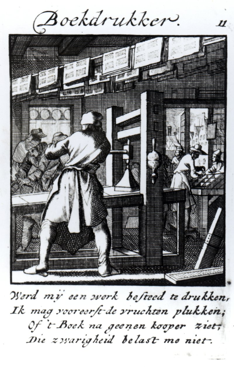 De Boekdrukker, uit het handelsboek 
