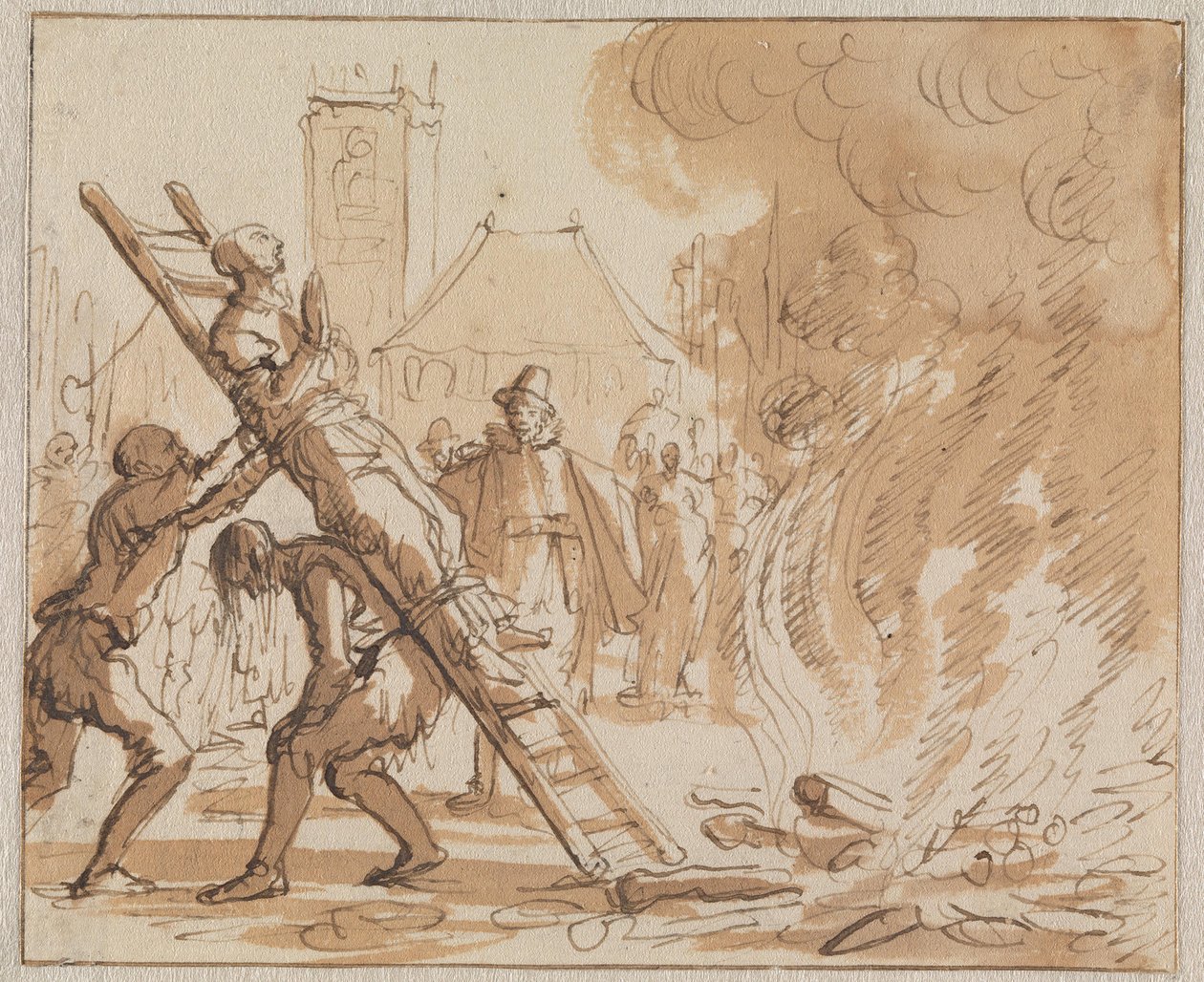 Voorstudies voor Bloedig Toneel, of Martelaarsspiegel der doopsgezinde of weerloze christenen door Jan Luyken