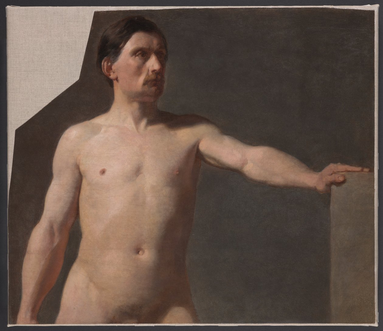 Mannelijk naakt - Torso van een mannelijke figuur door Jan Matejko
