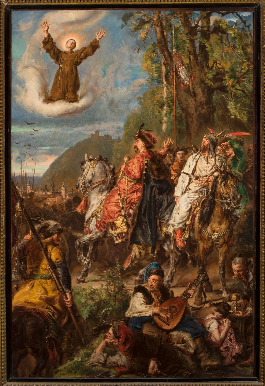 Bohdan Chmielnicki met Tuhaj-bey bij Lviv door Jan Matejko