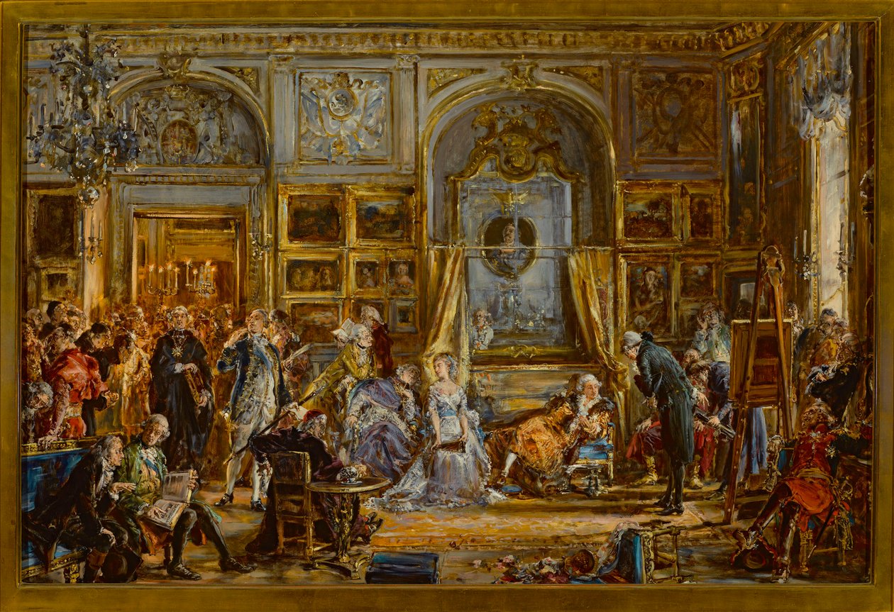 Grondwet van 3 mei. Vierjarige Sejm. Onderwijscommissie. Deling. In het jaar 1795 door Jan Matejko