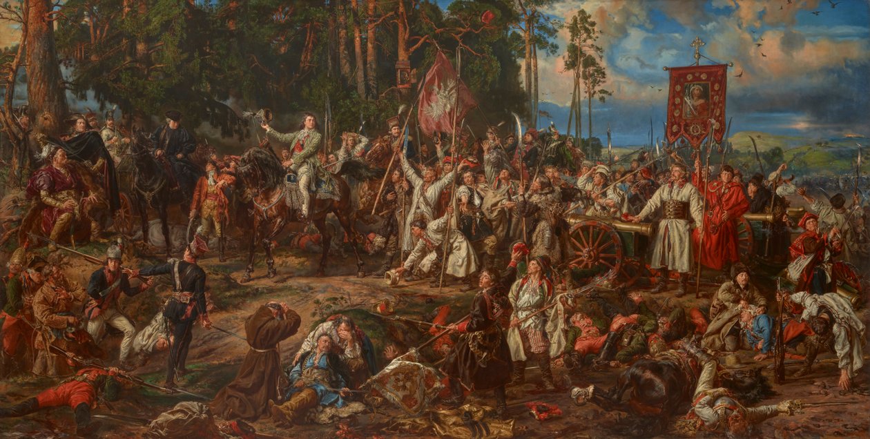 Kościuszko bij Racławice door Jan Matejko