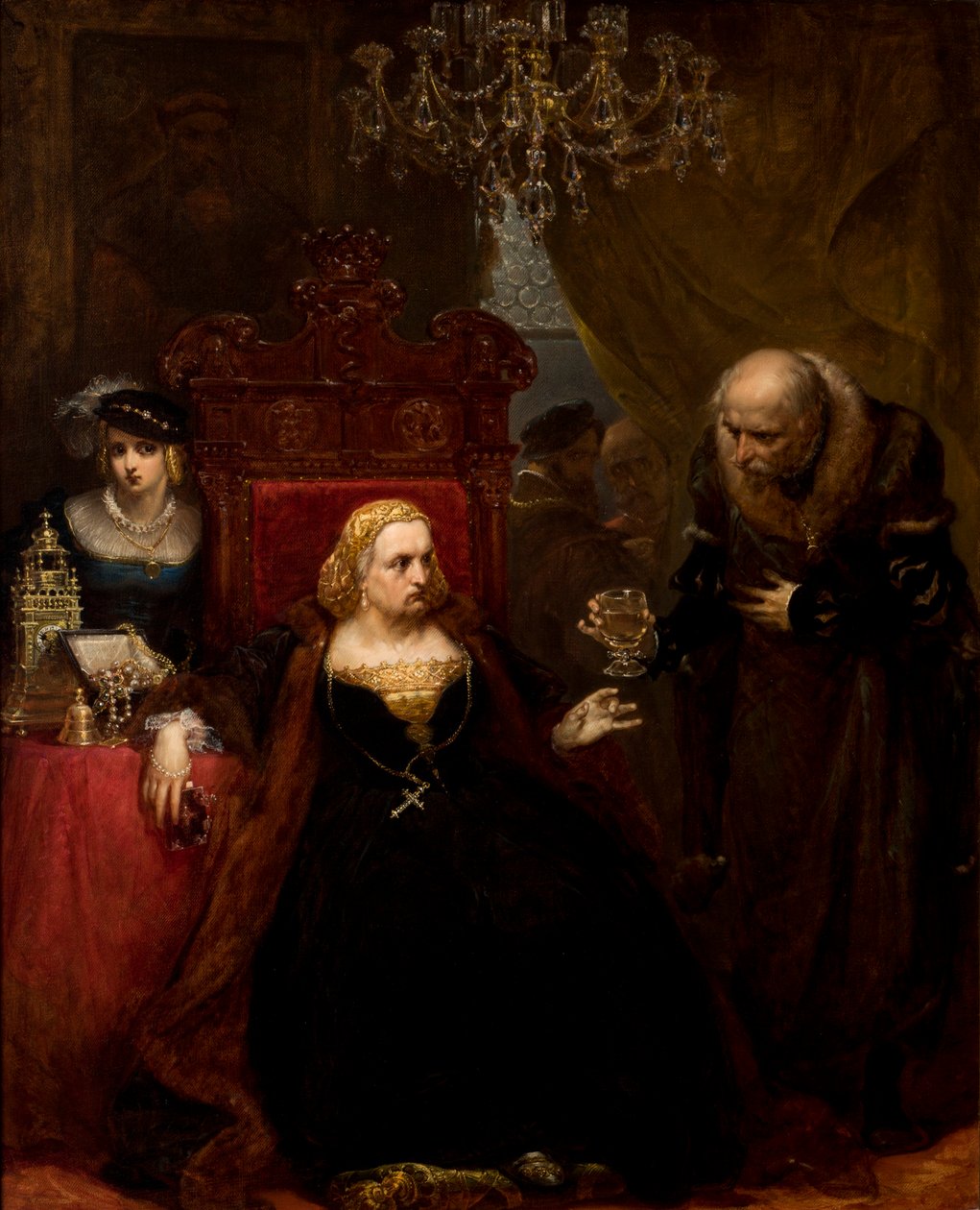 Vergiftiging van koningin Bona door Jan Matejko