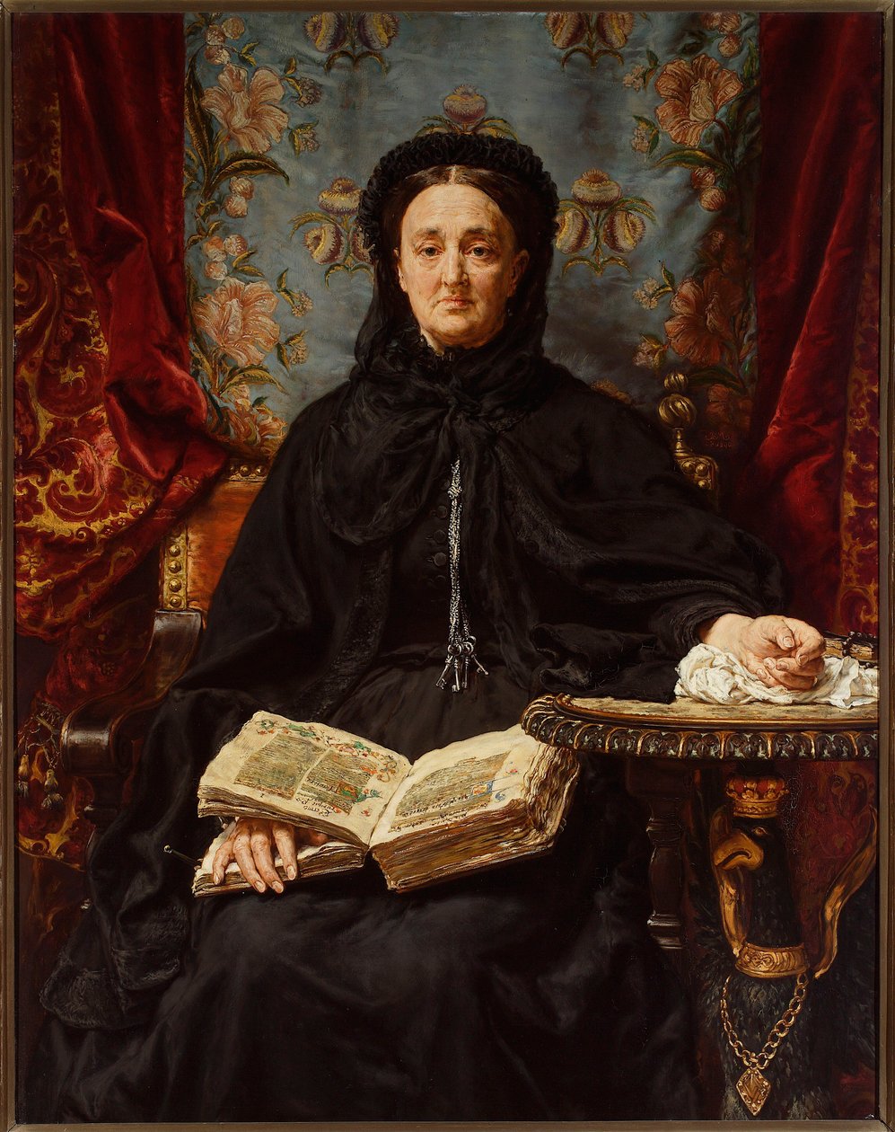 Portret van Katarzyna Potocka, geboren Branicka (1825-1907), echtgenote van Adam door Jan Matejko