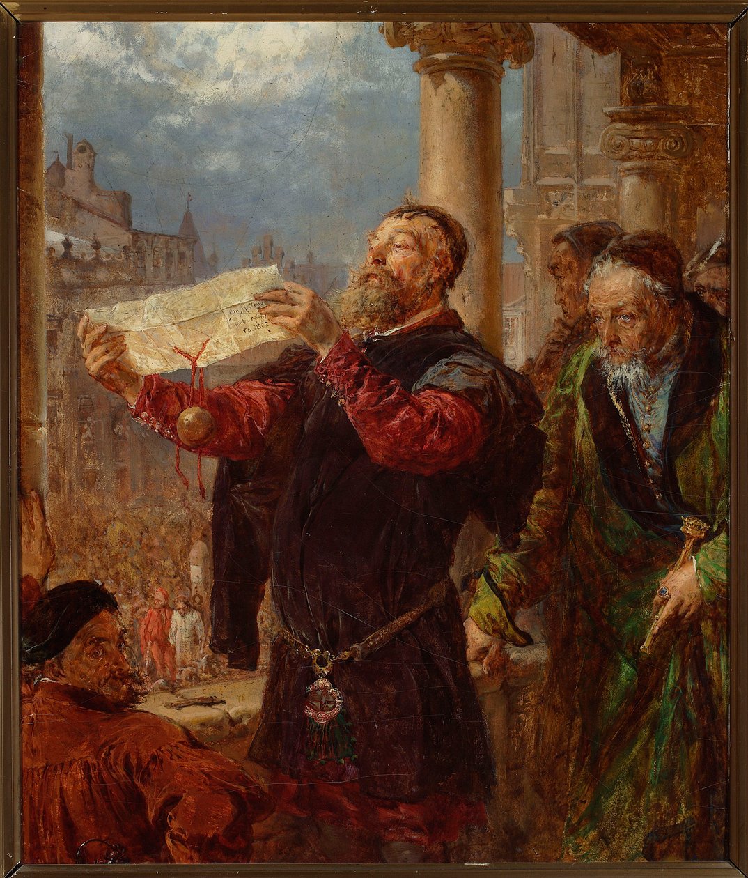 Vonnis over Matejko door Jan Matejko