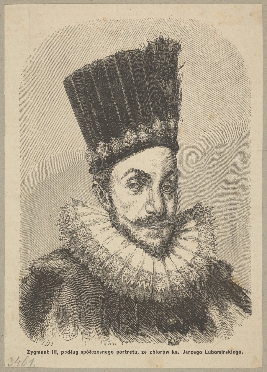 Sigismund III Wasa (1566-1632), koning van Polen en groothertog van Litouwen in de jaren 1587-1632 door Jan Matejko