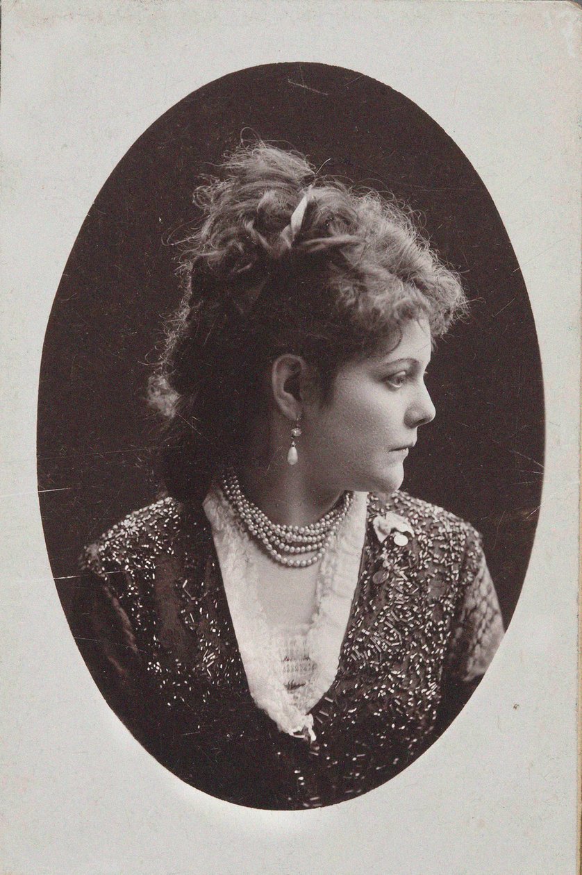 Portret van pianist en componist Sophie Menter 1846-1918 door Jan Mieczkowski