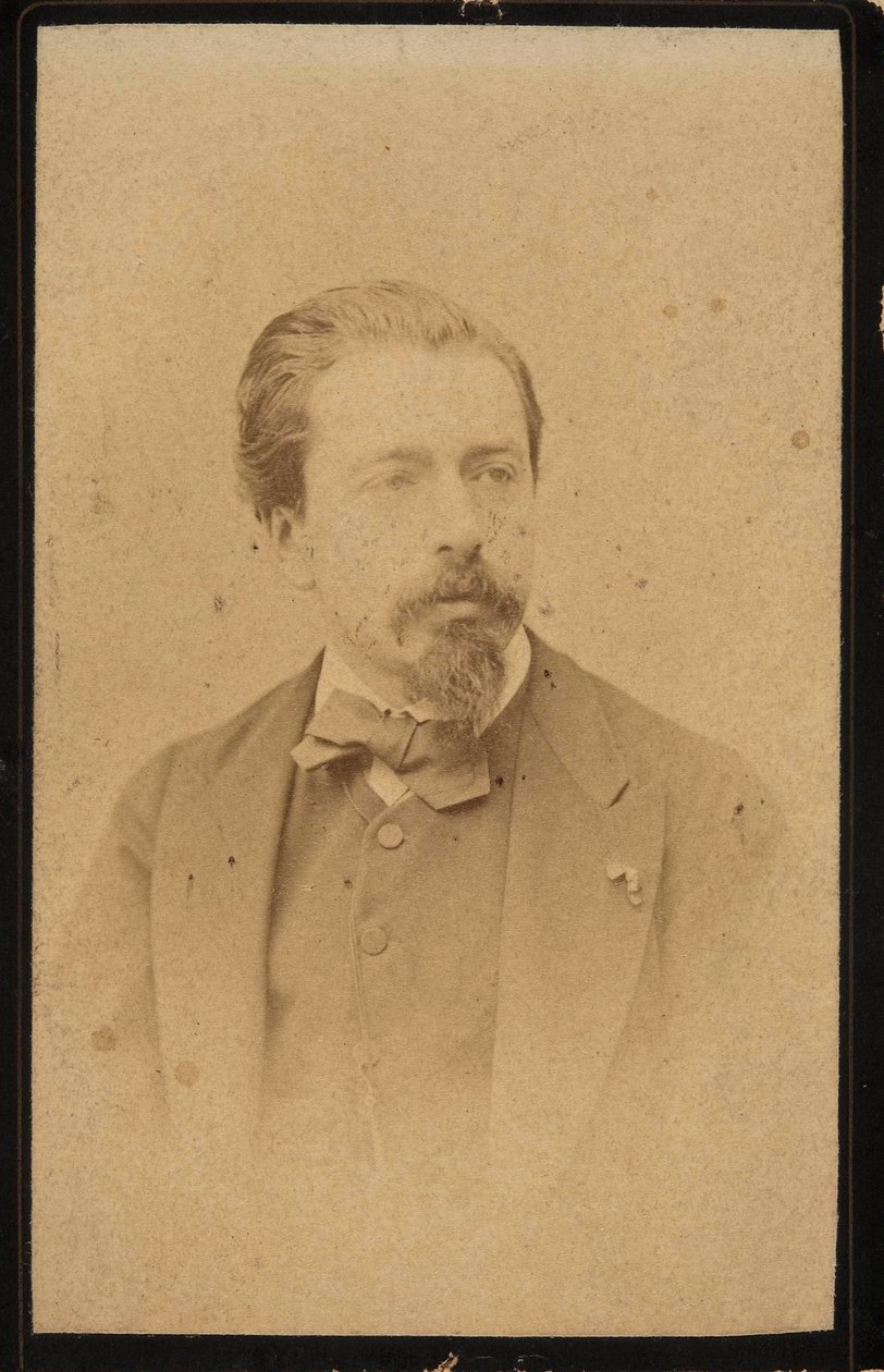 Portret van de violist en componist Henryk Wieniawski 1835-1880 door Jan Mieczkowski