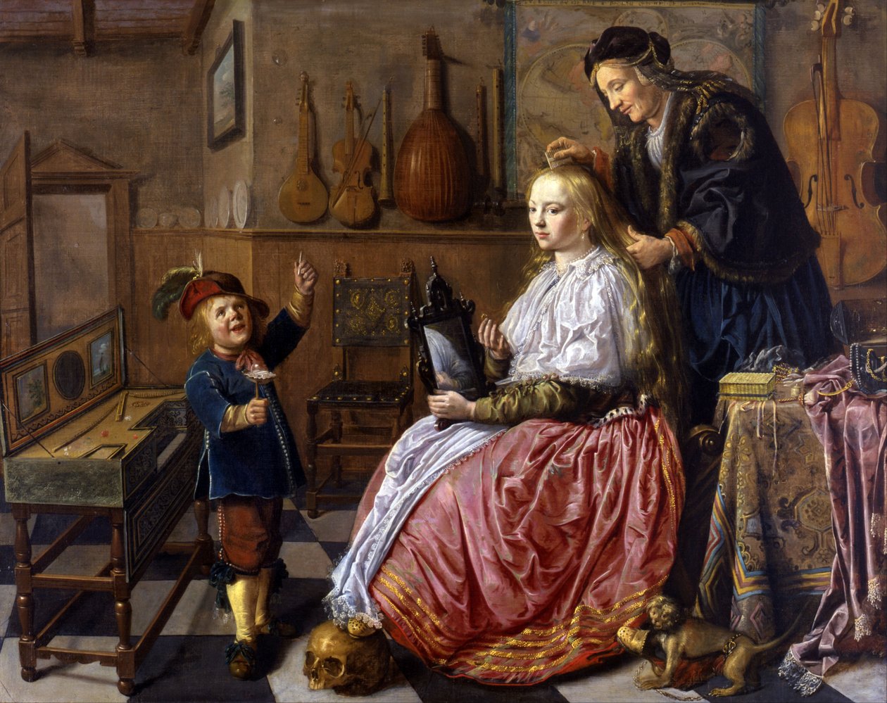 Allegorie op ijdelheid door Jan Miense Molenaer