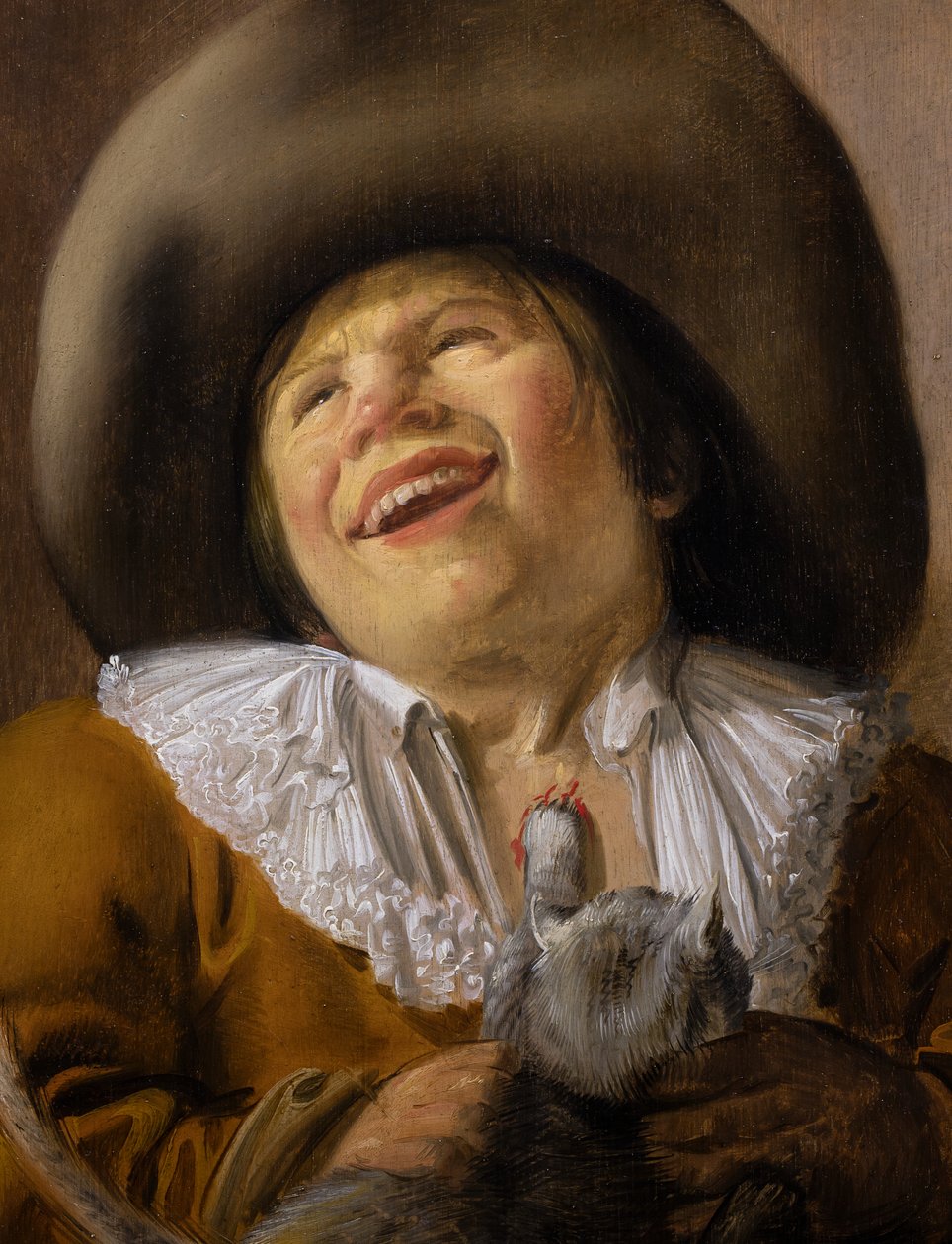 Jongetje gekrabd door een kat (detail) door Jan Miense Molenaer