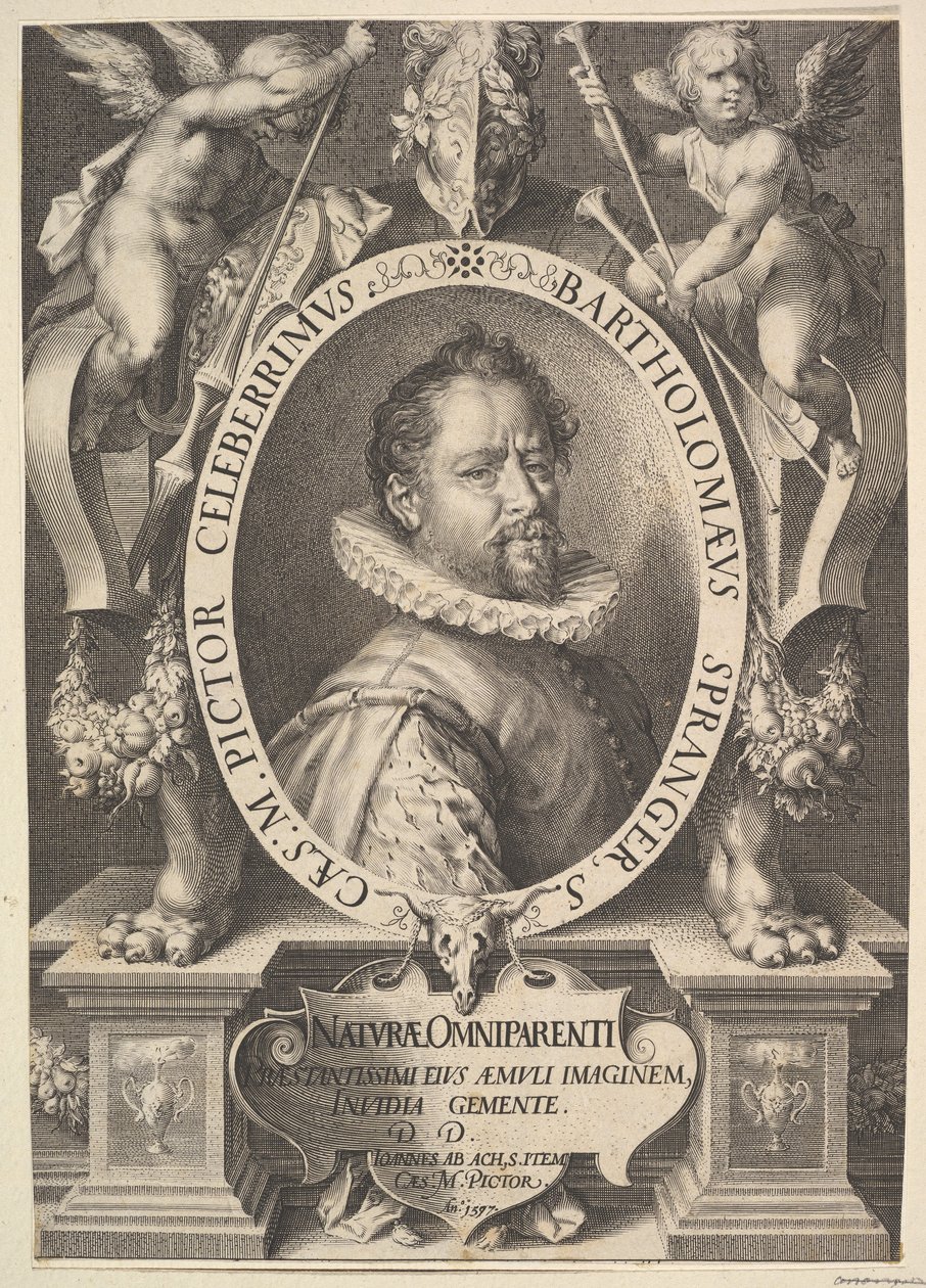 Portret van Bartholomeus Spranger, ca. 1616 door Jan Muller
