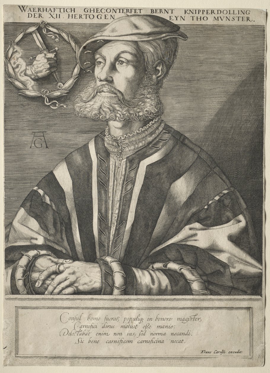 Portret van Bernard Knipperdolling door Jan Muller