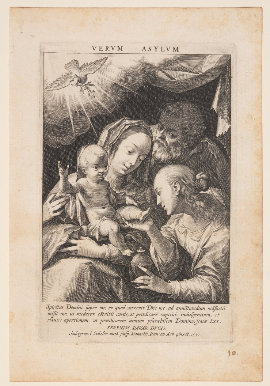 Heilige Familie door Jan Sadeler I
