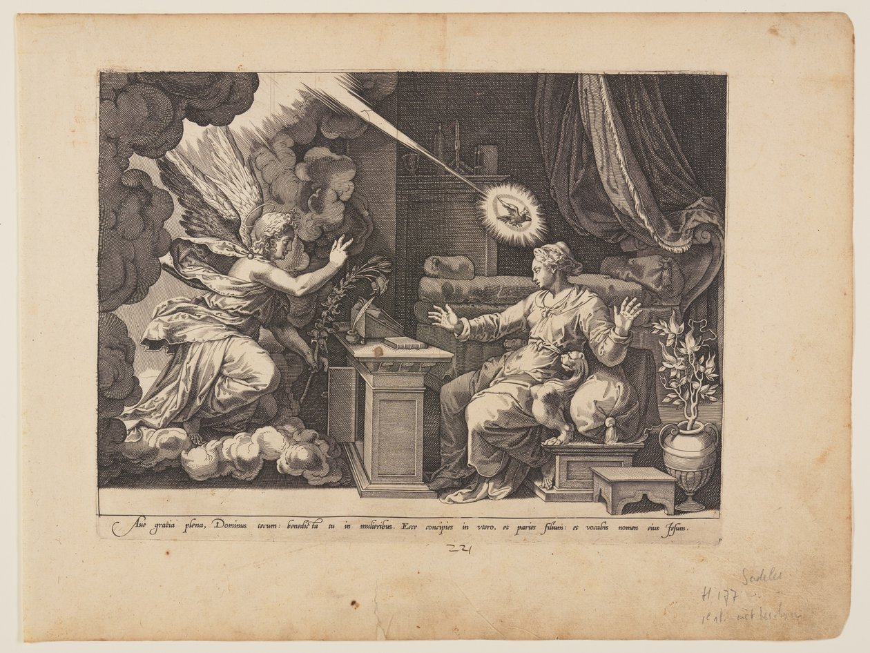 De Aankondiging door Jan Sadeler I