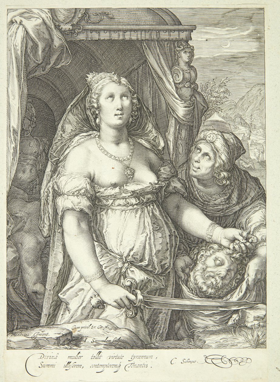 Judith met het hoofd van Holofernes door Jan Saenredam