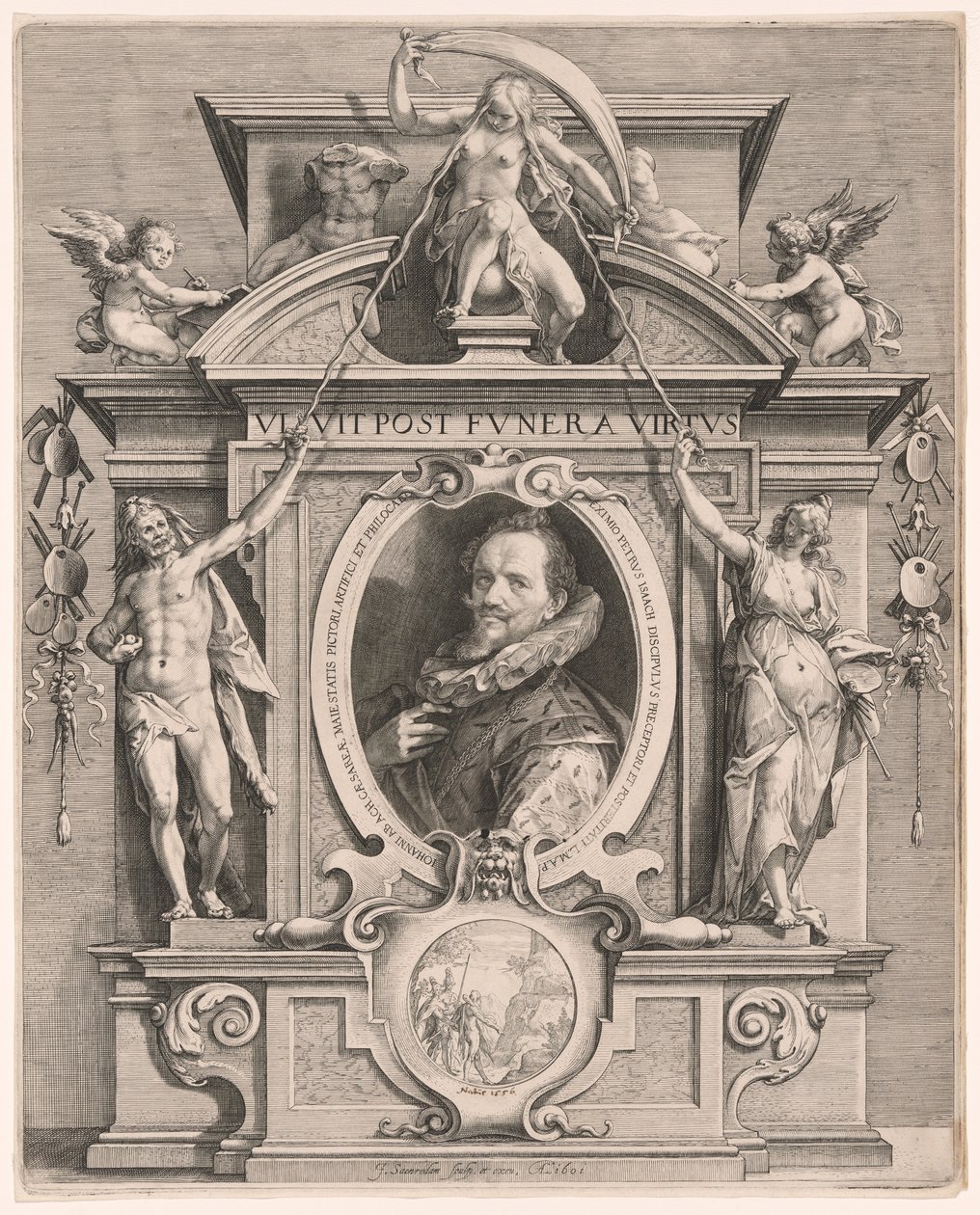 Portret van Hans van Aken door Jan Saenredam