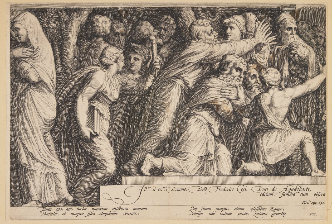De straf van Niobe (Plaat 4) door Jan Saenredam