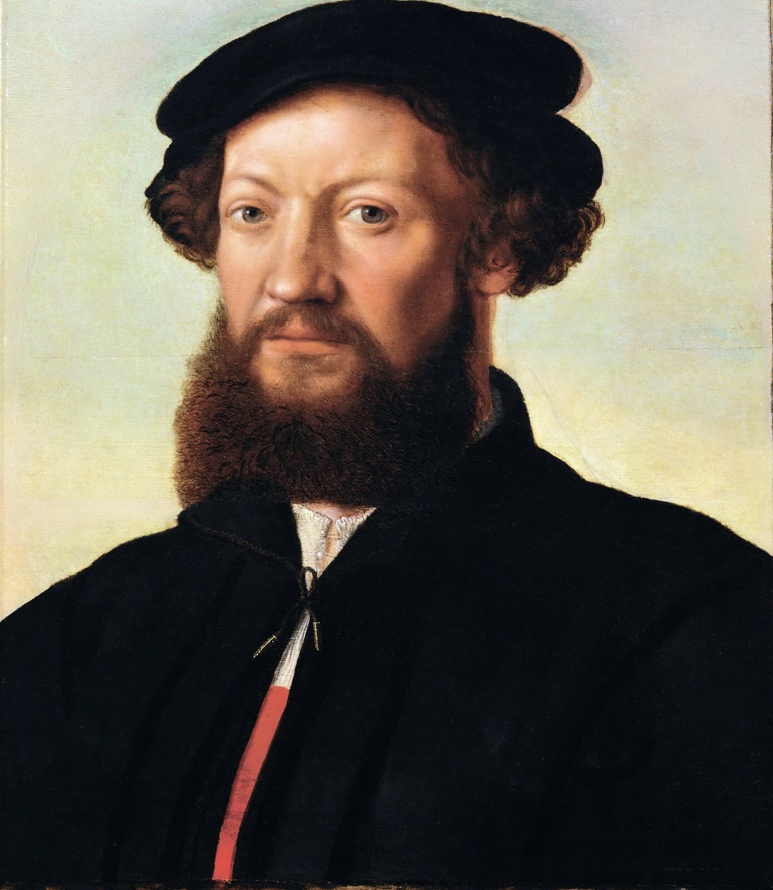 Portret van een man door Jan Sanders van Hemessen