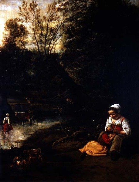Het Toilet bij het Water door Jan Siberechts