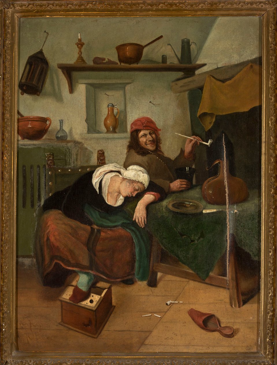 Dronken vrouw door Jan Steen