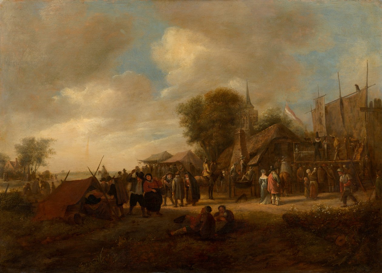 Dorpsfeest door Jan Steen