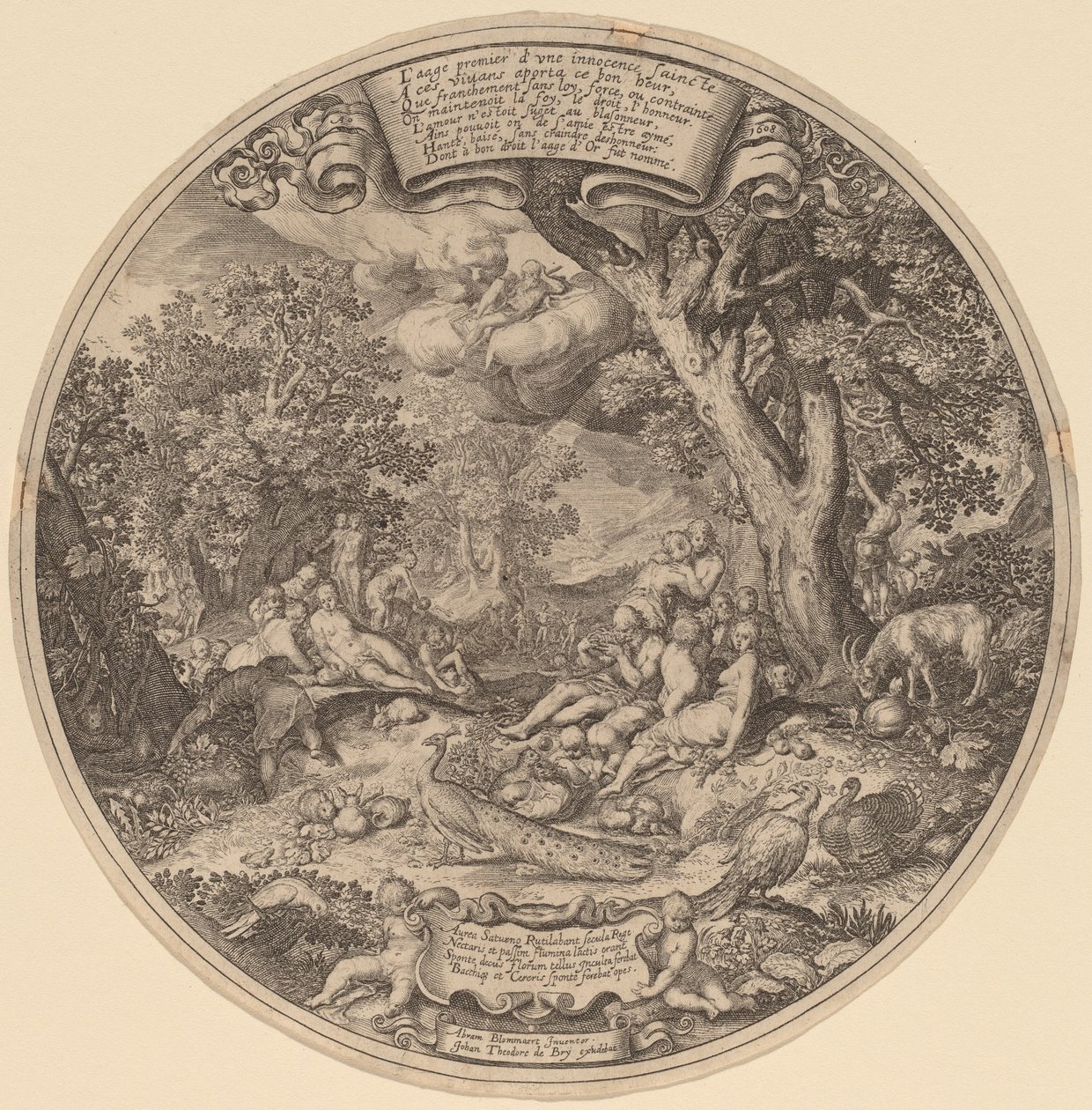 De Gouden Eeuw door Jan Theodor de Bry after Abraham Bloemaert after Nicolaes